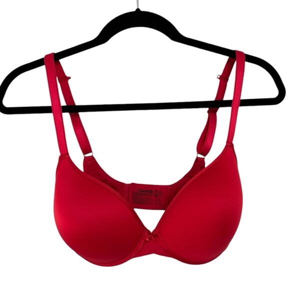 Chantelle Basic Invisible Smooth Support T-Shirt Bra in Red - Size 30 DDDD - Picture 1 of 5